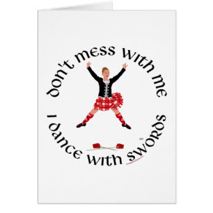 Scottish Highland Dancer Hälsningskort