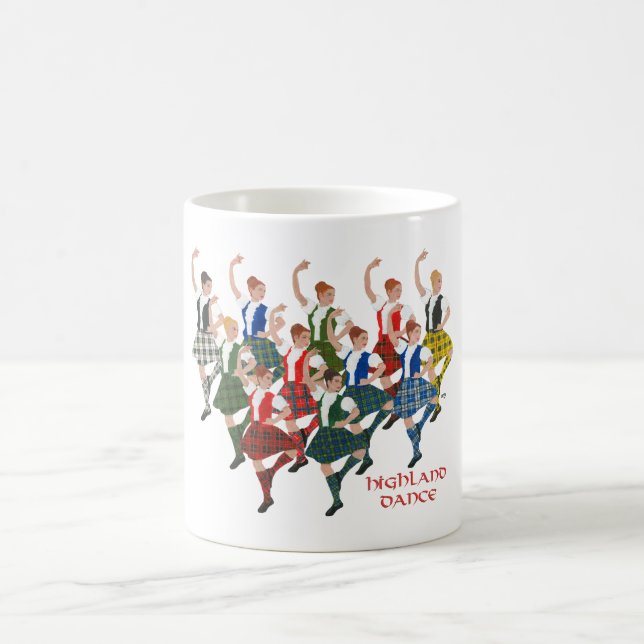 Scottish Highland Dancers Kaffemugg (Center)