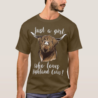Scottish highland Scotland cattle animal cow - 1 T Shirt
