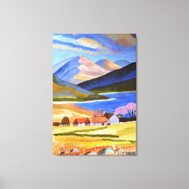 Scottish Highlands Canvas Art (Framsida)