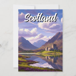 Scottish Highlands Castle Travel Julkort