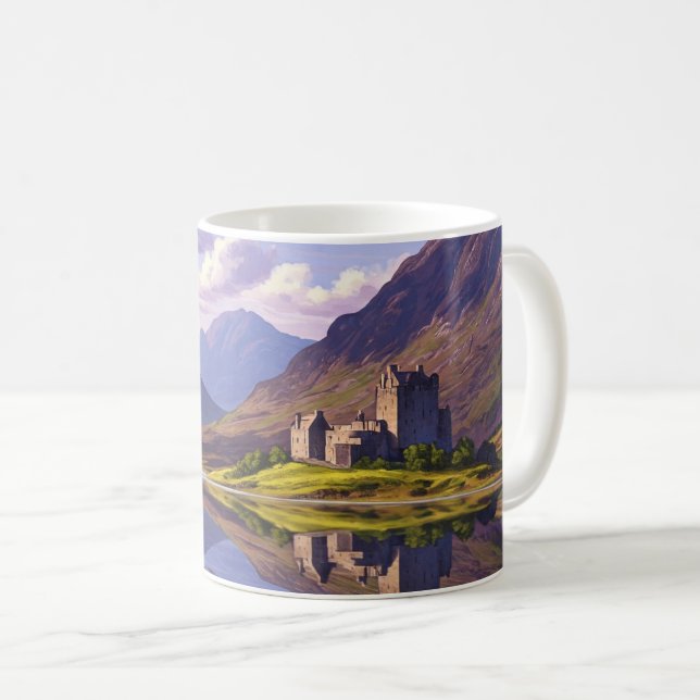 Scottish Highlands Castle Travel Kaffemugg (Framsida höger)