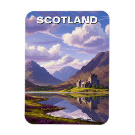 Scottish Highlands Castle Travel Magnet
