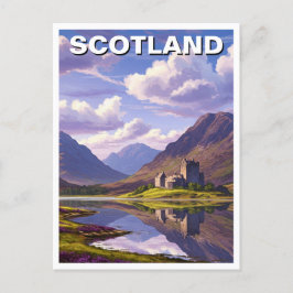 Scottish Highlands Castle Travel Vykort