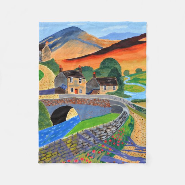 Scottish Highlands Fleece Blanket (Framsidan)