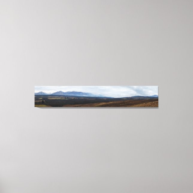 Scottish Highlands Panorama Canvastryck (Framsida)