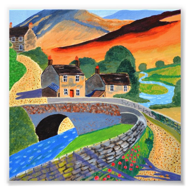 Scottish Highlands Photo Fototryck (Framsidan)