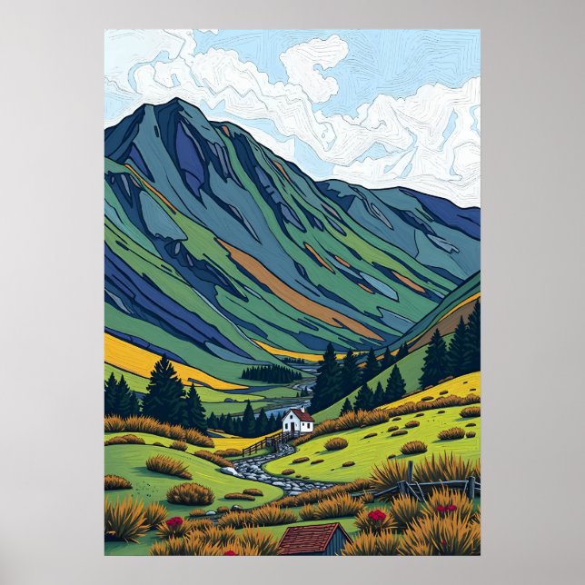 Scottish Highlands Poster (Framsidan)