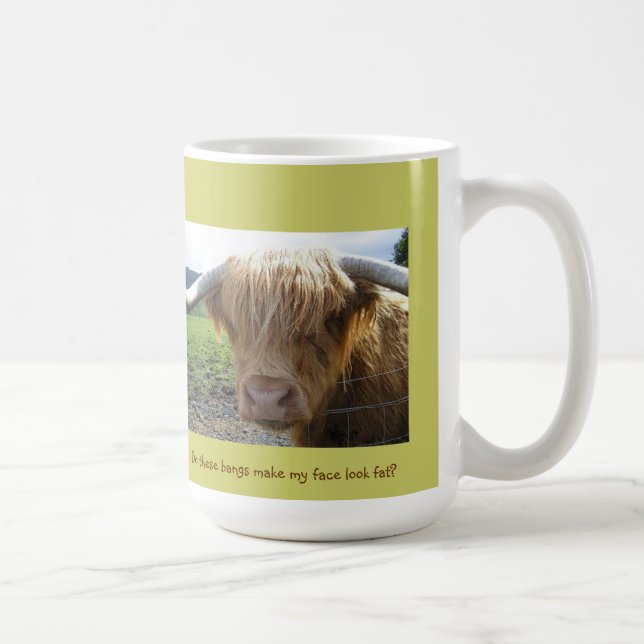 Scottish Highlands Steer Humor - Mugg (Höger)