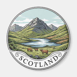 Scottish Highlands Travel Magnet