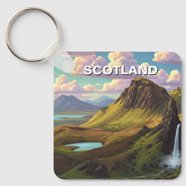 Scottish Highlands Travel Nyckelring (Framsida)