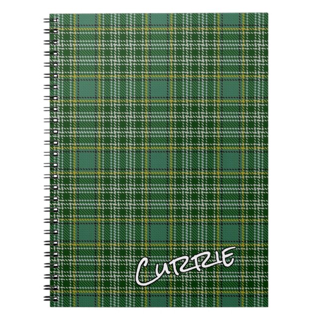 Scottish Honor Klan Currie Tartan Anteckningsbok (Framsidan)