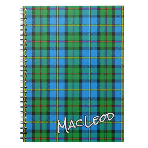 Scottish Honor Klan MacLeod of Harris Tartan Anteckningsbok