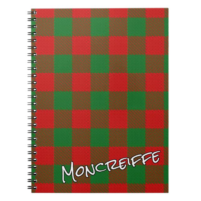 Scottish Honor Klan Moncreiffe Tartan Anteckningsbok (Framsidan)