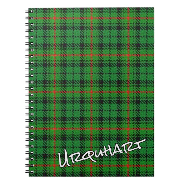 Scottish Honor Klan Urquhart Tartan Anteckningsbok (Framsidan)