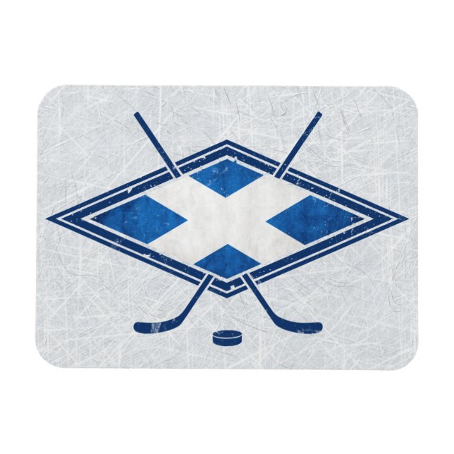 Scottish Ice Hockey Flagga Magnet (Horisontell)