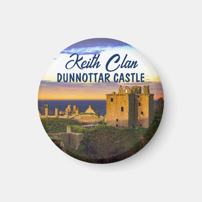 Scottish Keith Klans Dunnottar Castle Magnet (Framsidan)