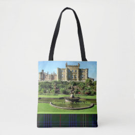 Scottish Kennedy Klan Culzean Castle & Tartan Tote Tygkasse
