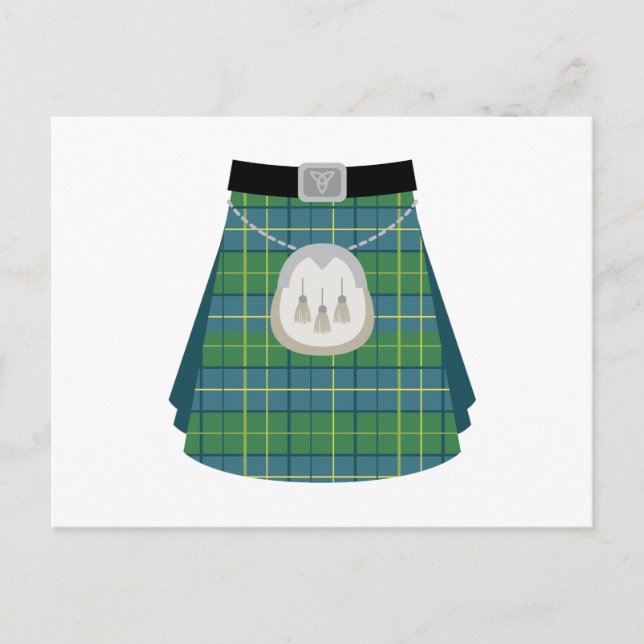 Scottish Kilt Vykort (Framsida)
