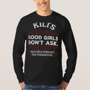 Scottish Kilts Bra Girls Fråga inte Skottland T Shirt