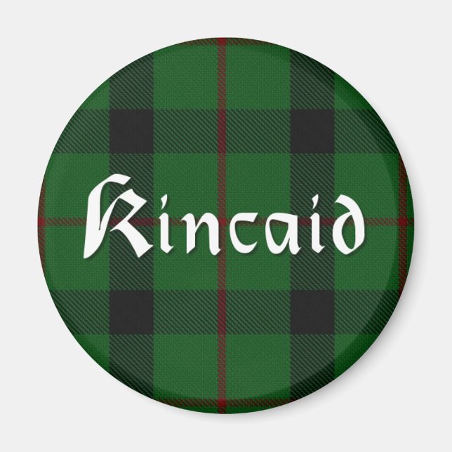 Scottish Kincaid Klan Tartan Play 'Fridge Magnet (Framsidan)