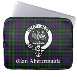 Scottish Klan Abercrombie Vapensköld & Tartan Laptop Fodral