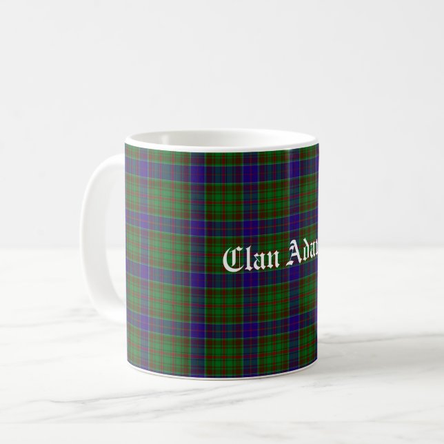 Scottish Klan Adams Tartan Kaffemugg (Framsida vänster)