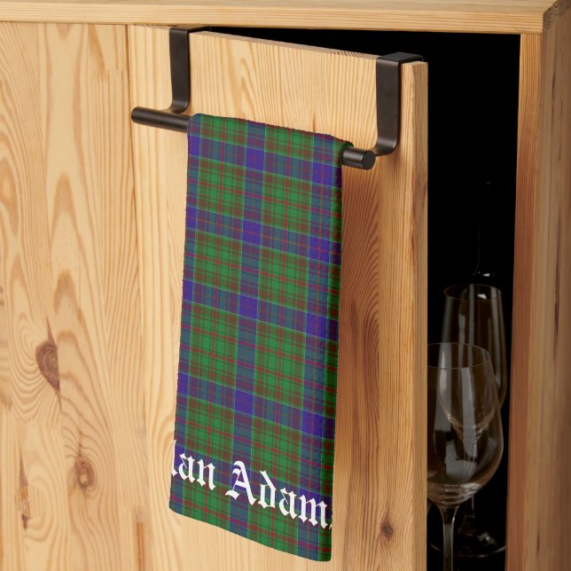 Scottish Klan Adams Tartan Kökshandduk (Thirds Fold)