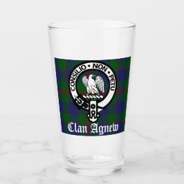 Scottish Klan Agnew Vapensköld & Tartan Glaskopp