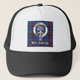 Scottish Klan Andersson Vapensköld & Tartan Truckerkeps