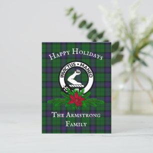 Scottish Klan Armstrong Helgdag Postcard Vykort