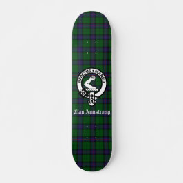 Scottish Klan Armstrong Vapensköld Badge och Tarta Mini Skateboard Bräda 18,5 Cm