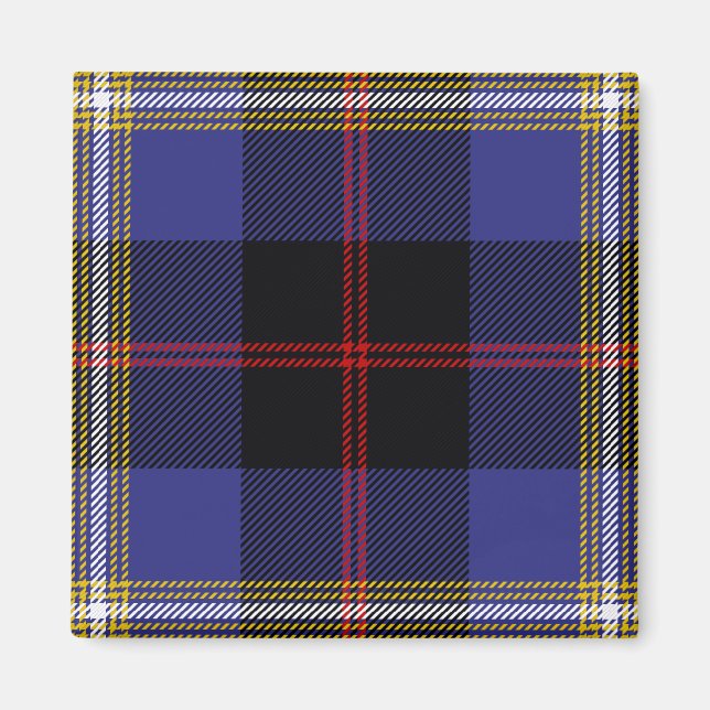 Scottish Klan Backe Tartan Play Magnet (Framsidan)