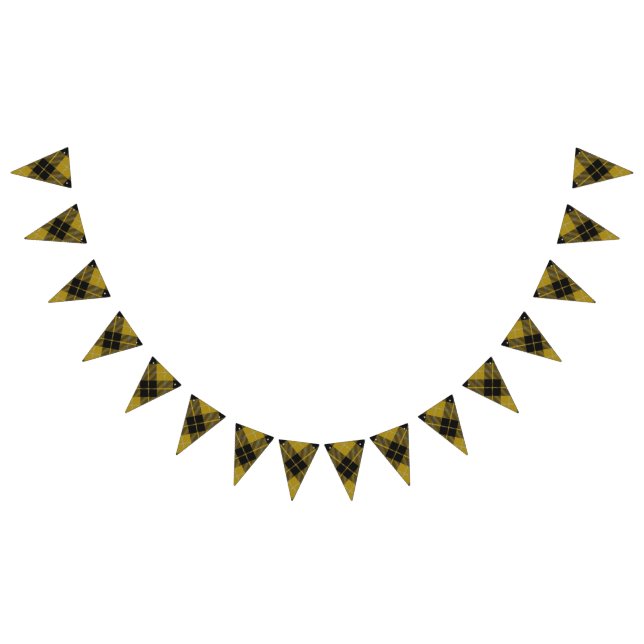 Scottish Klan Barclay Dress Gult Tartan Vimplar (Alla)