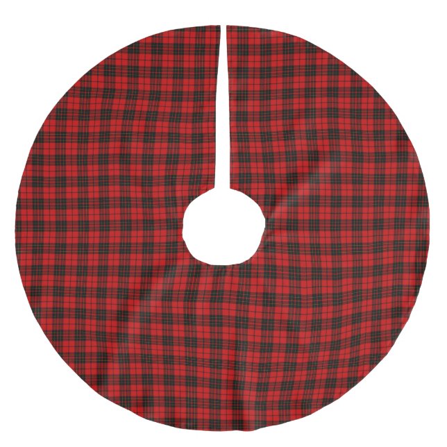 Scottish Klan Brodie Tartan Play Julgransmatta Borstad Polyester (Framsidan)
