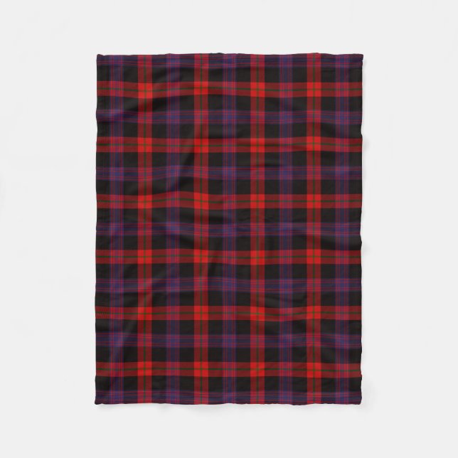 Scottish Klan Brown Tartan Play Fleecefilt (Framsidan)