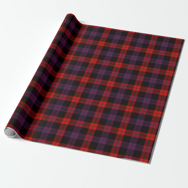 Scottish Klan Brown Tartan Play Presentpapper (Utrullad)