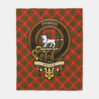 Scottish Klan Bruce Badge och Vapensköld | Jacka a Fleecefilt