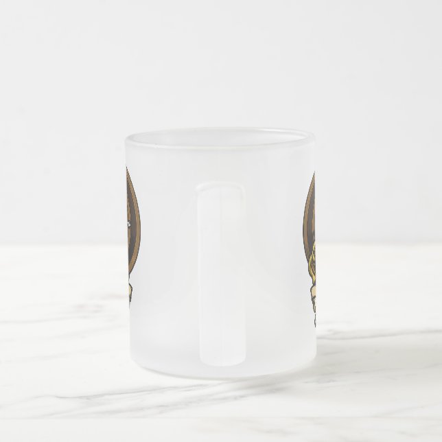 Scottish Klan Bruce Badge och Vapensköld | Jacka a Frostad Glasmugg (Handtag)