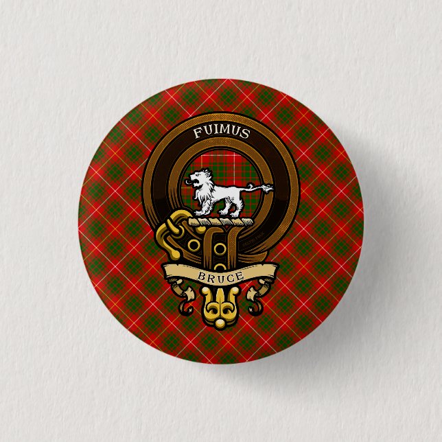 Scottish Klan Bruce Badge och Vapensköld | Jacka a Knapp (Framsida)