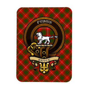 Scottish Klan Bruce Badge och Vapensköld Jacka a Magnet