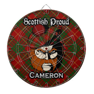 Scottish Klan Cameron Tartan Dartboard Piltavla