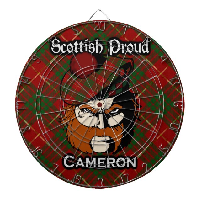 Scottish Klan Cameron Tartan Dartboard Piltavla (Framsidan)