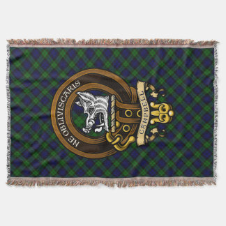 Scottish Klan Campbell Badge and Vapensköld Filt