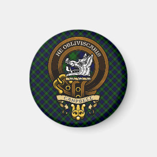 Scottish Klan Campbell Badge and Vapensköld Magnet