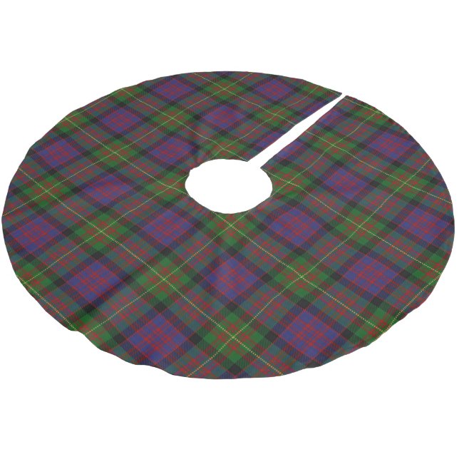 Scottish Klan Carnegie Tartan Julgransmatta Borstad Polyester (Vinklad)
