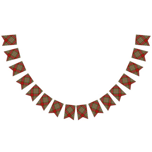 Scottish Klan Chattan Tartan Vimplar (Alla)