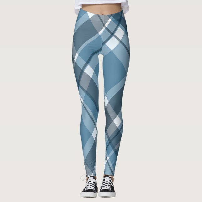 Scottish Klan Clark Tartan Plade Leggings (Framsida)