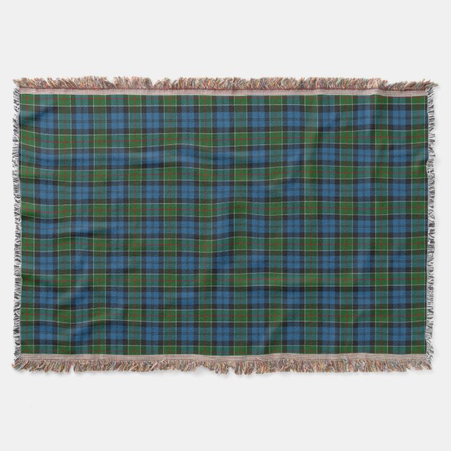 Scottish Klan Colquhoun Tartan Filt (Framsidan)