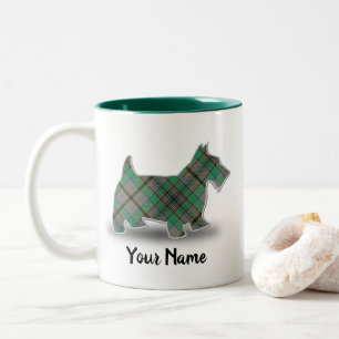 Scottish Klan Craig Tartan Scottish Terrier Två-Tonad Mugg